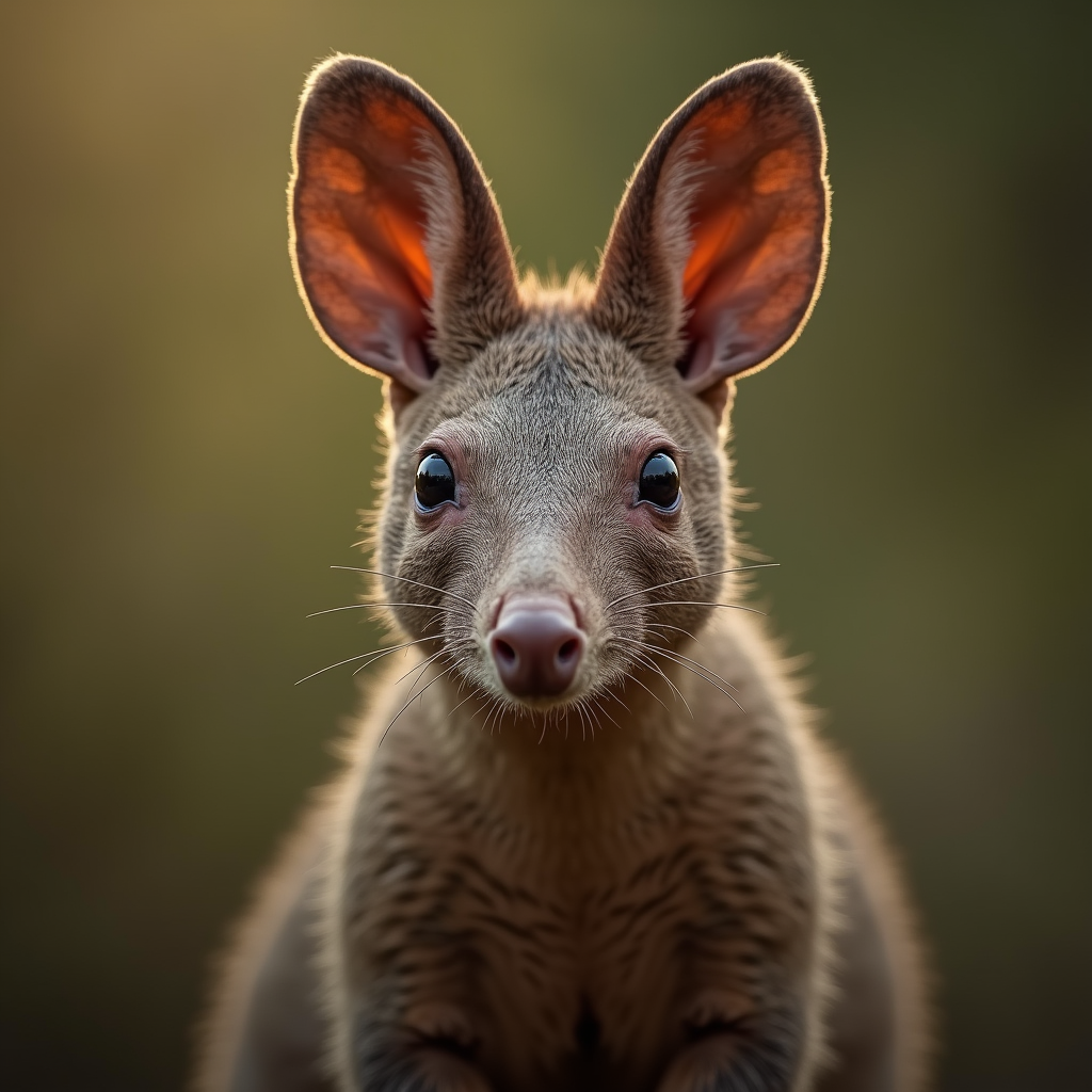 A photorealistic portrait of a Aardvark in its natural habitat