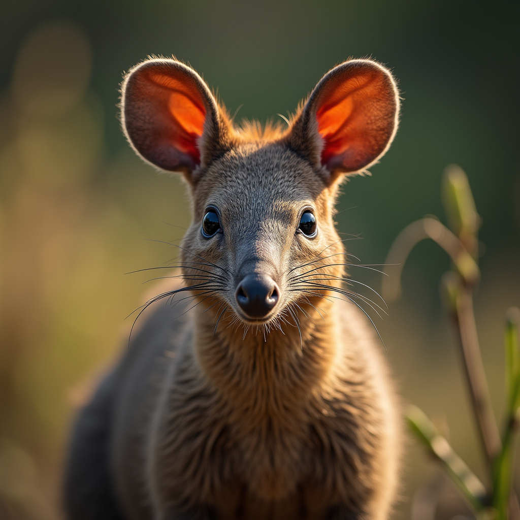 A photorealistic portrait of a Aardvark in its natural habitat