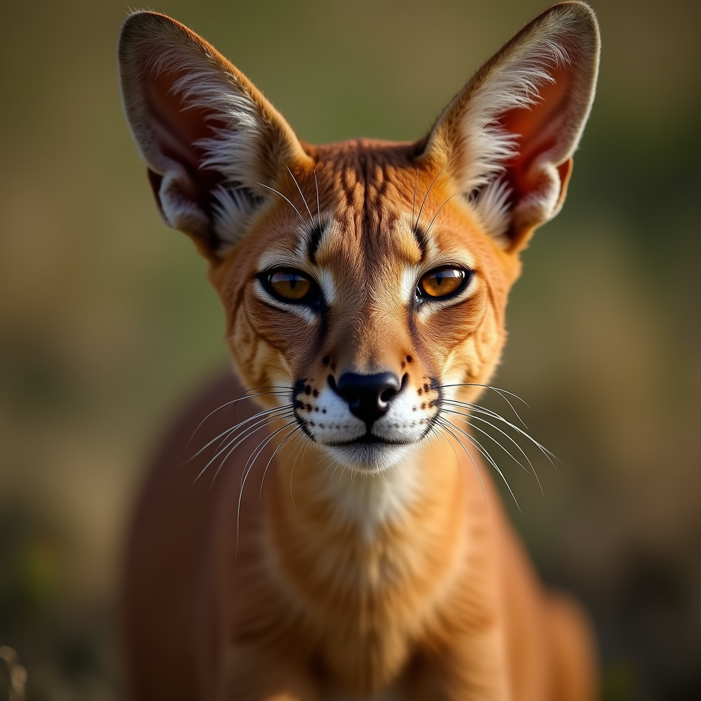 A photorealistic portrait of a Abyssinian in its natural habitat