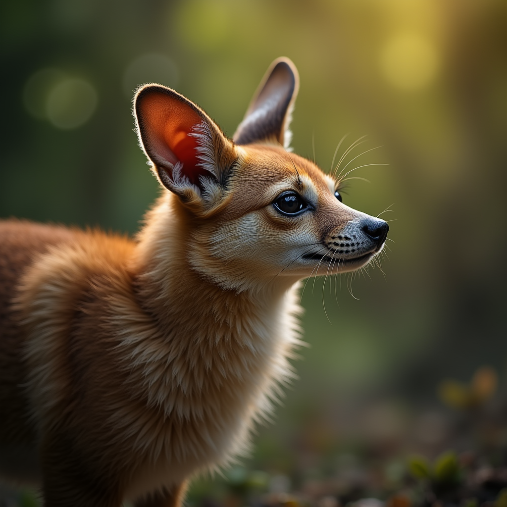 A photorealistic portrait of a Barb in its natural habitat