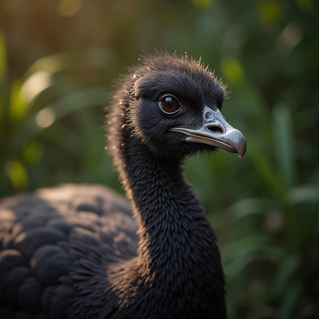 A photorealistic portrait of a Dodo in its natural habitat