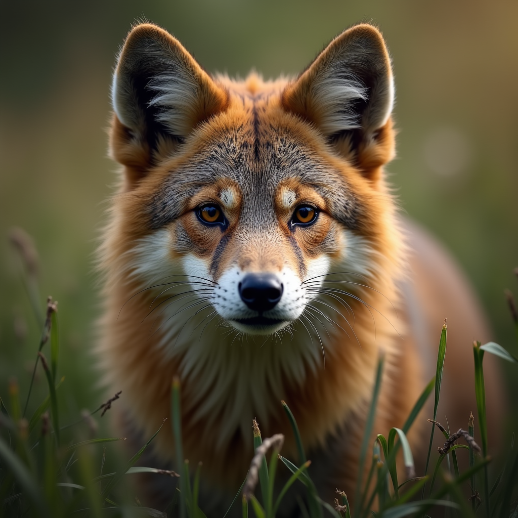 A photorealistic portrait of a Epagneul Pont Audemer in its natural habitat