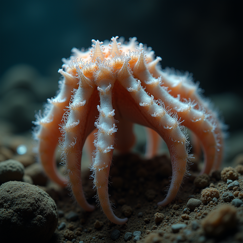 A photorealistic portrait of a Giant Clam in its natural habitat