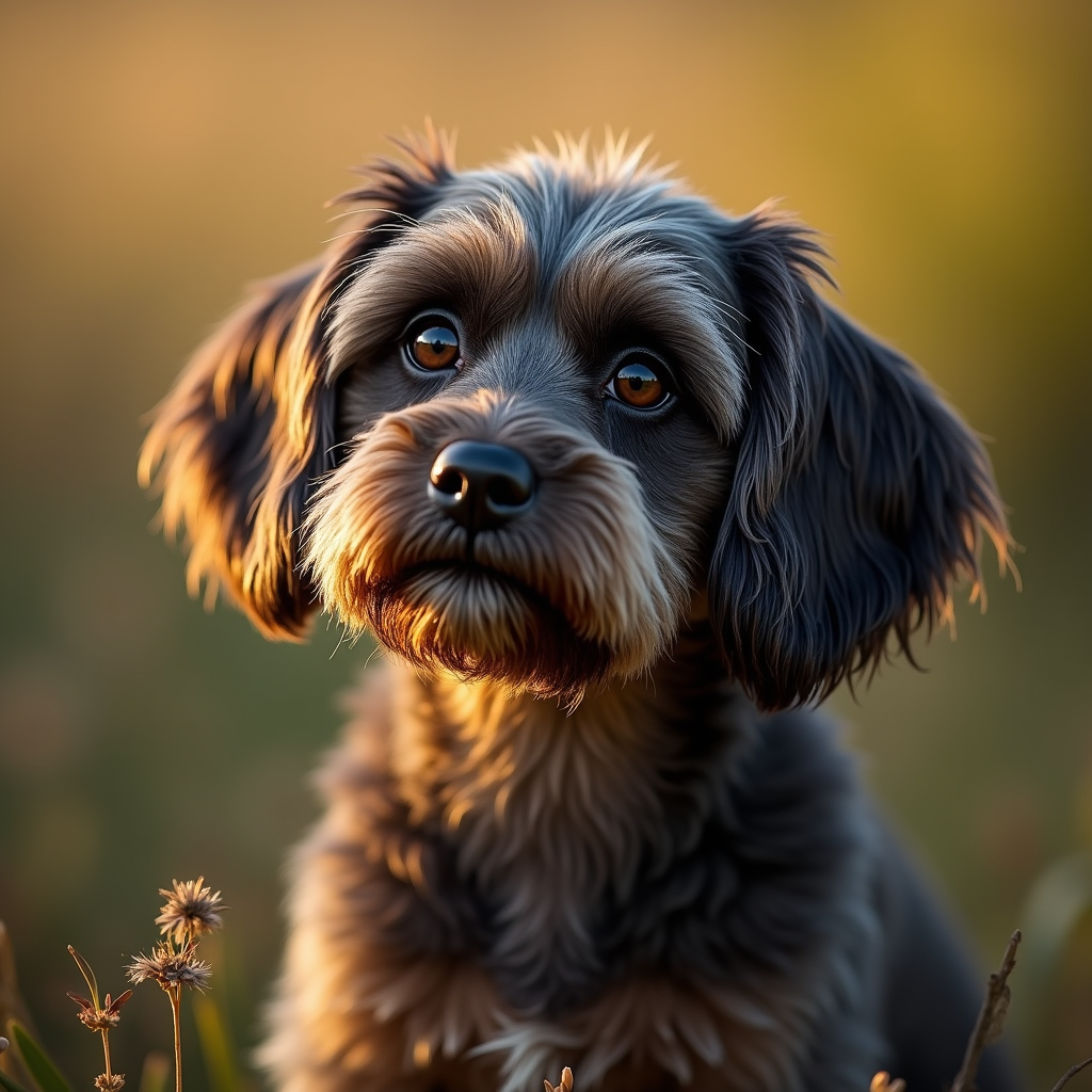 A photorealistic portrait of a Havanese in its natural habitat