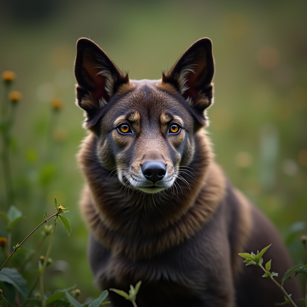 A photorealistic portrait of a Molly in its natural habitat