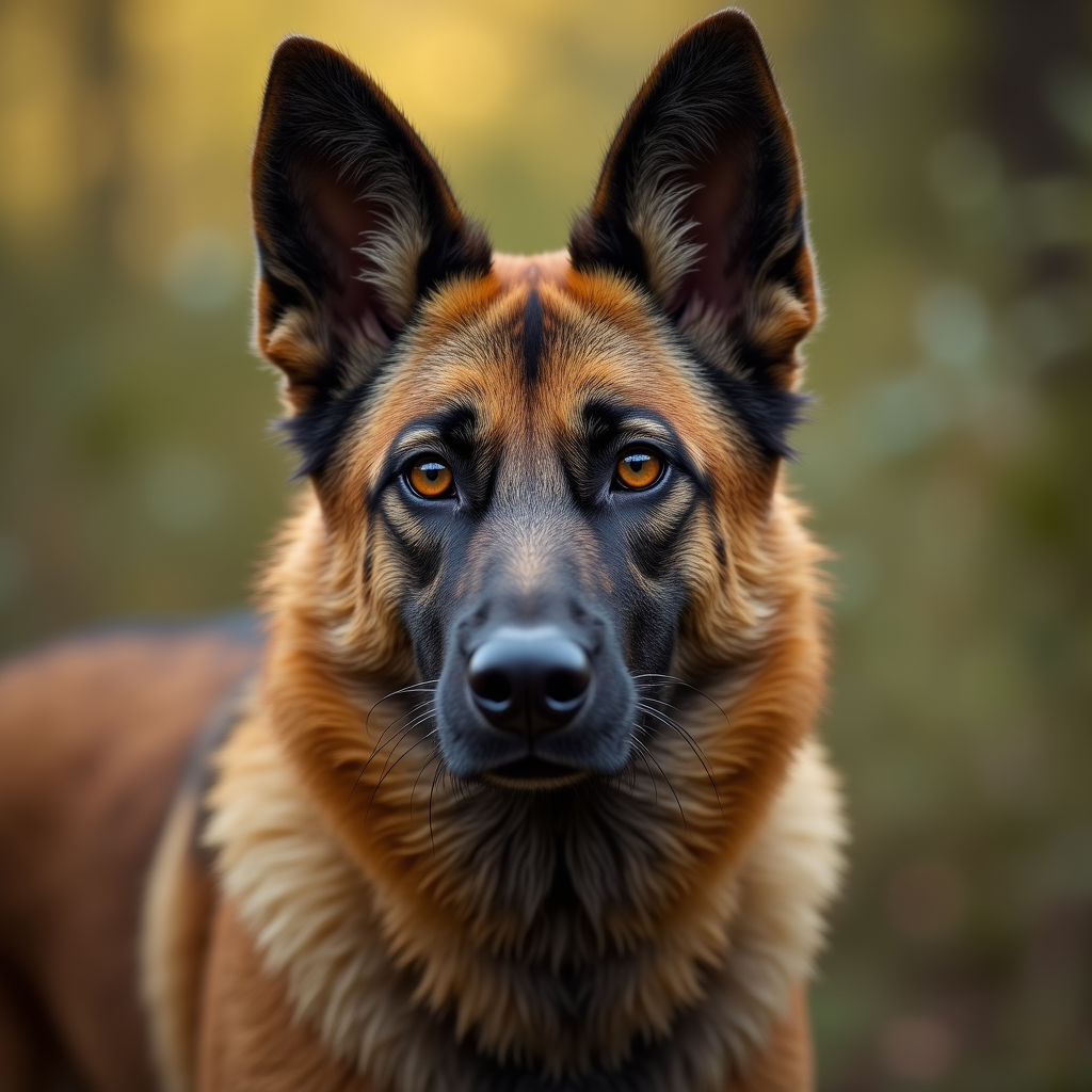 A photorealistic portrait of a Mongrel in its natural habitat