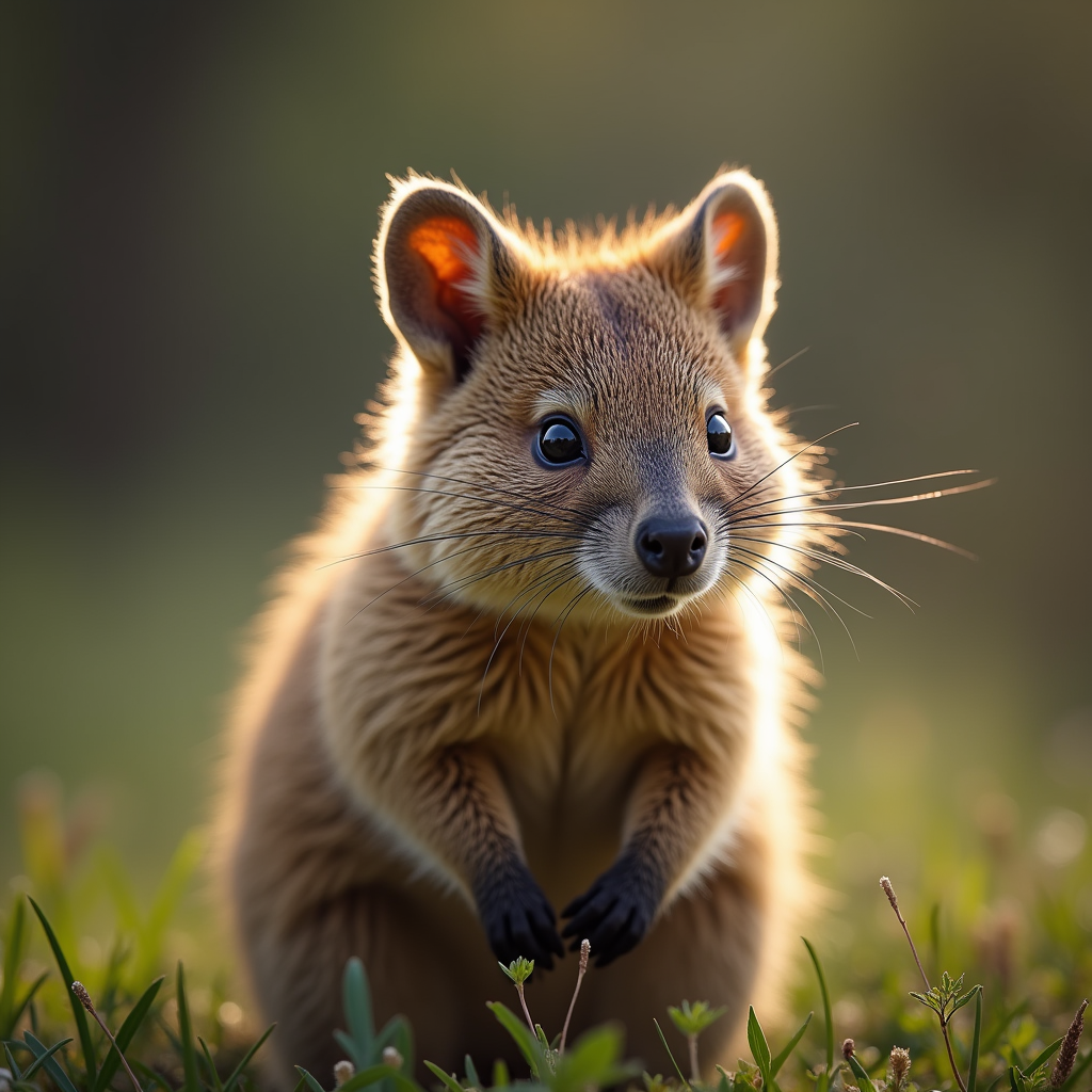 A photorealistic portrait of a Quokka in its natural habitat