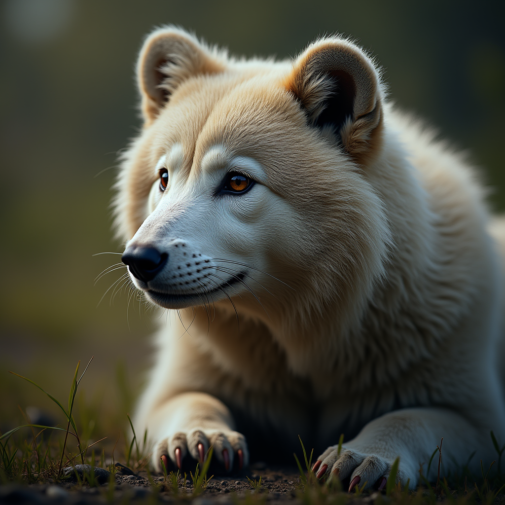 A photorealistic portrait of a Silver Dollar in its natural habitat