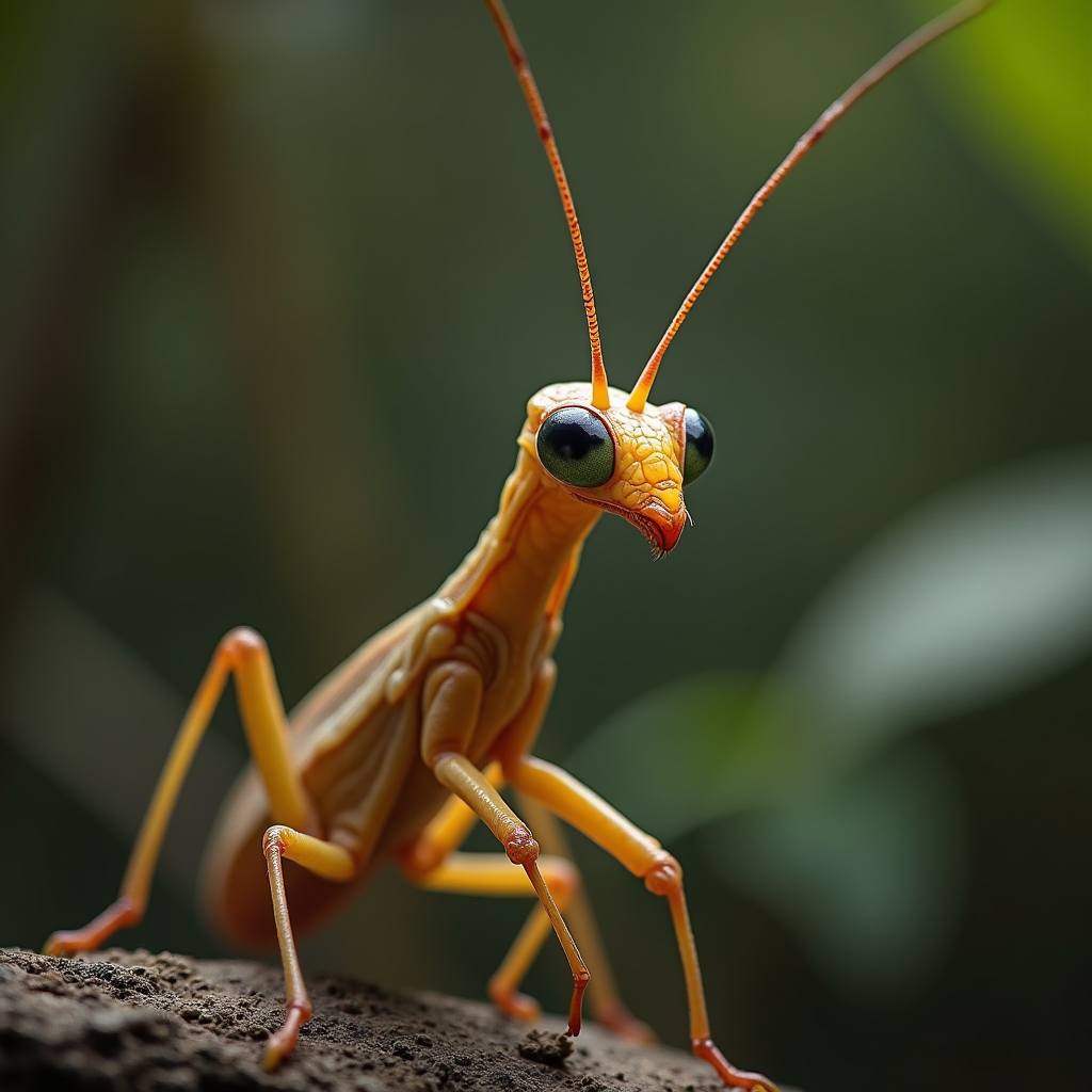 A photorealistic portrait of a Stick Insect in its natural habitat