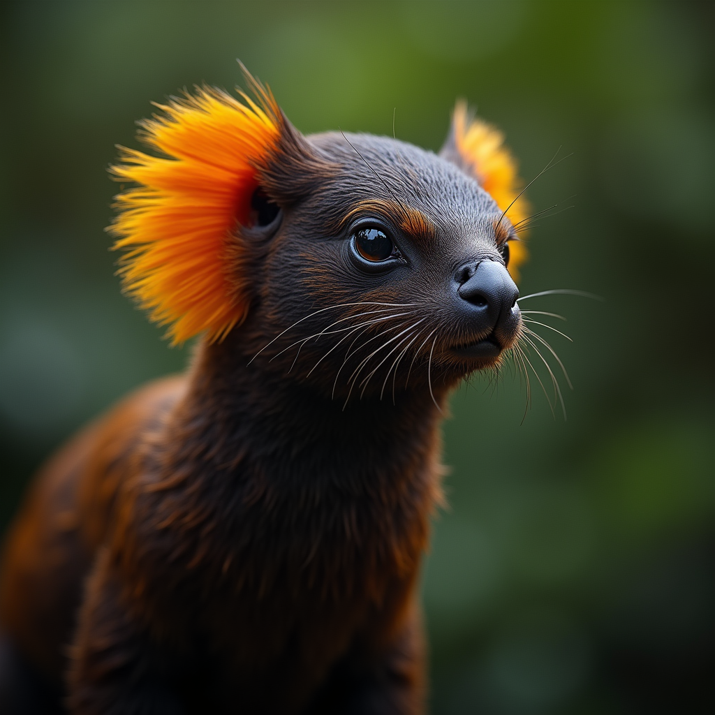 A photorealistic portrait of a Tang in its natural habitat