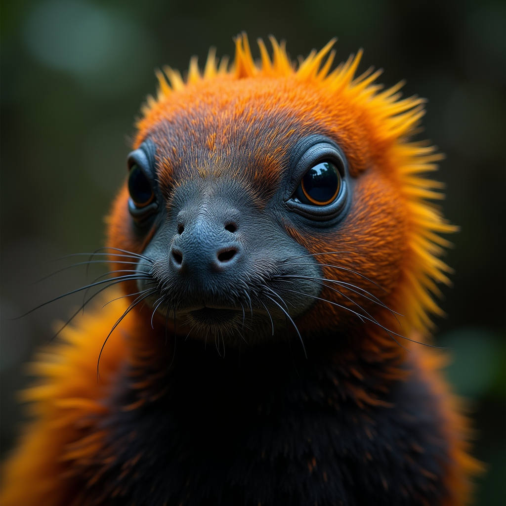 A photorealistic portrait of a Tang in its natural habitat