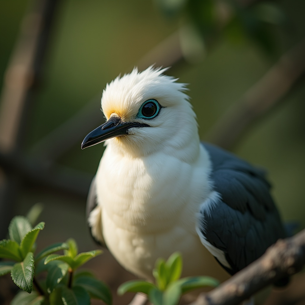 A photorealistic portrait of a Tropicbird in its natural habitat