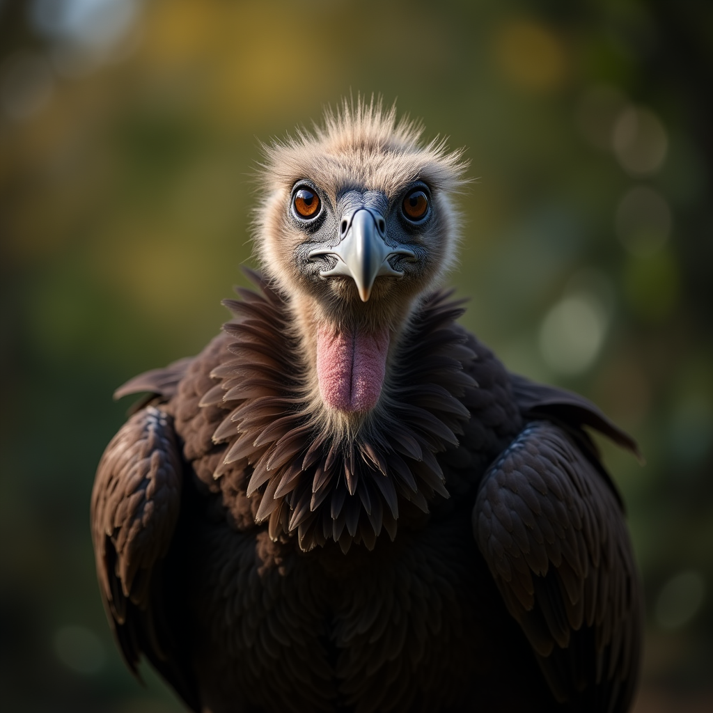 A photorealistic portrait of a Vulture in its natural habitat