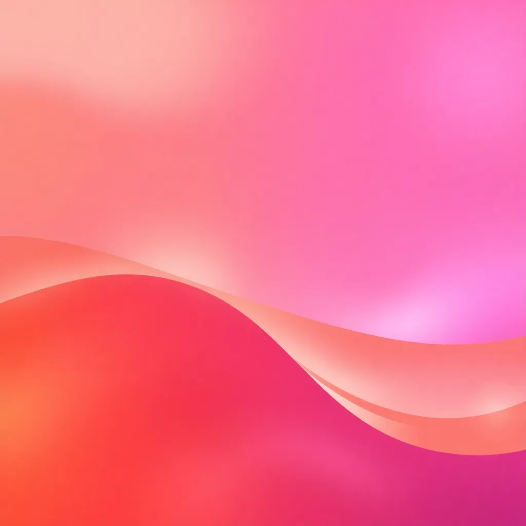 Abstract smooth gradient background, warm sunset palette transitioning orange to pink to purple, soft flowing organic shapes with subtle bokeh highlights and directional light, gentle vignette at edges, subtle film grain texture for depth, high color saturation, seamless/tileable pattern suitable for UI/background assets, no text or recognizable objects, no faces — 1024x1024, centered composition, modern digital design resource.