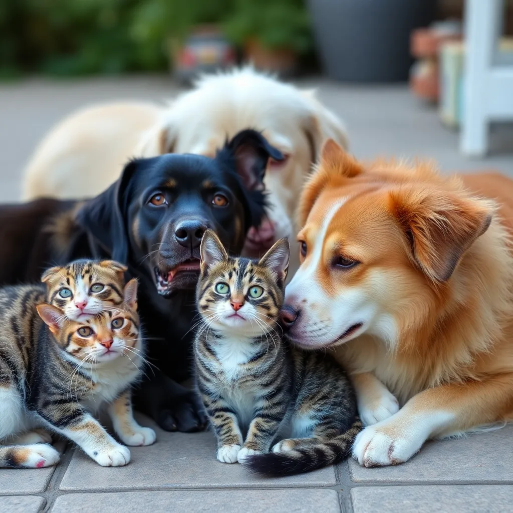 Cats and dogs