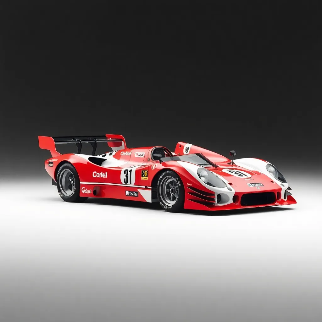 A racing car