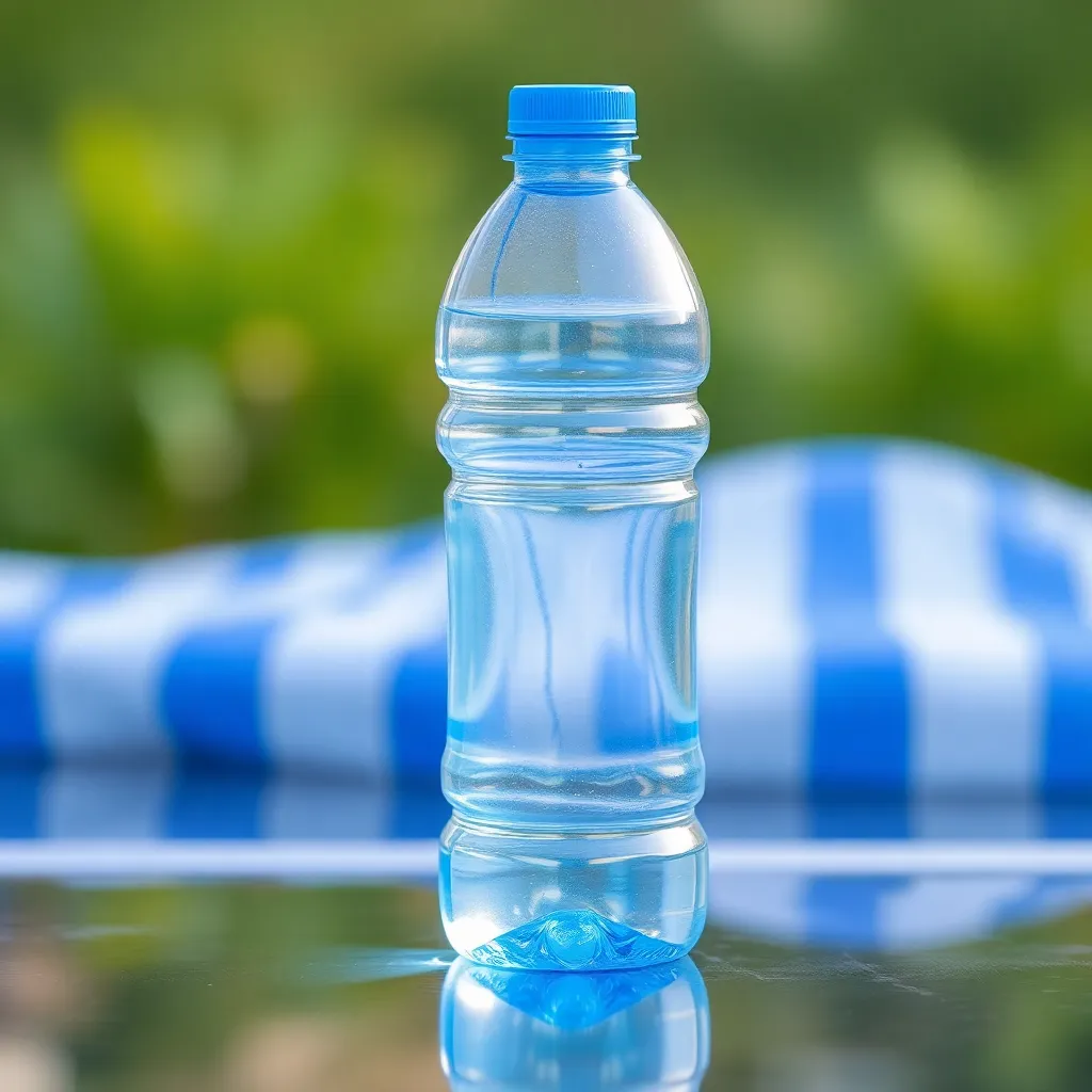 A water bottle