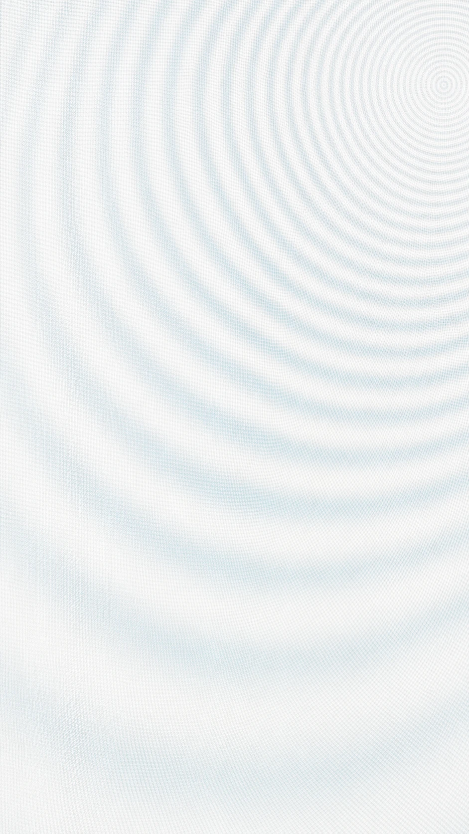 A minimal, near-white abstract background of soft concentric ripples radiating from an off-canvas point in the upper right.