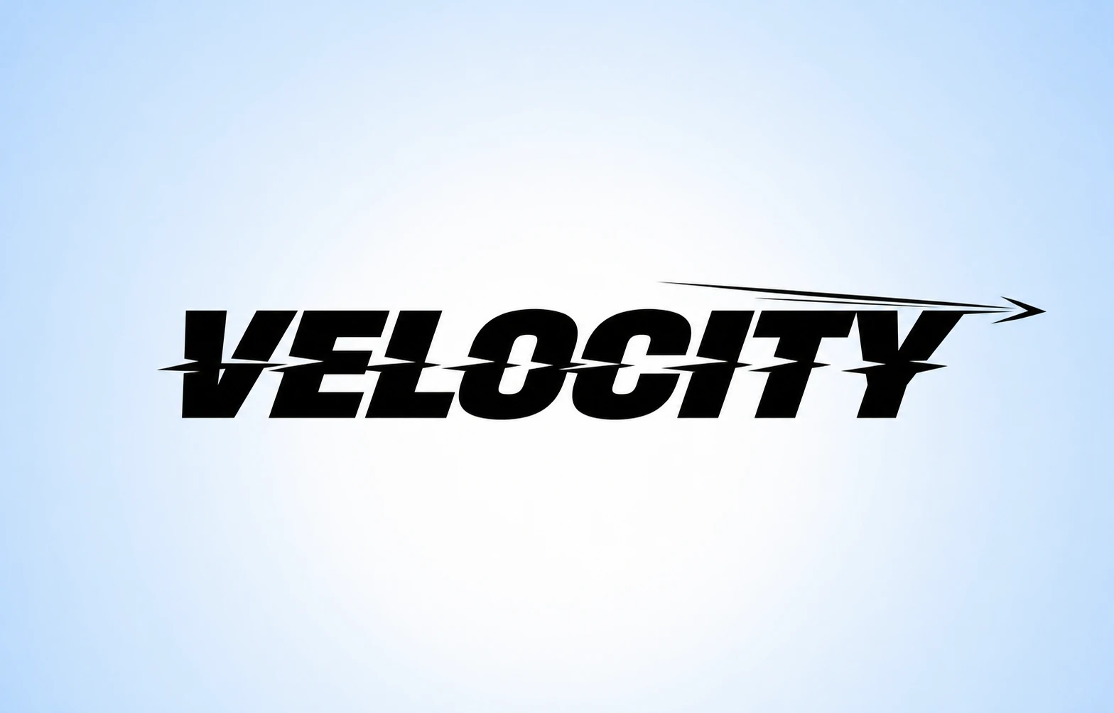 A bold, italicized speed-themed wordmark logo with motion-streak effects on a soft blue gradient background.
