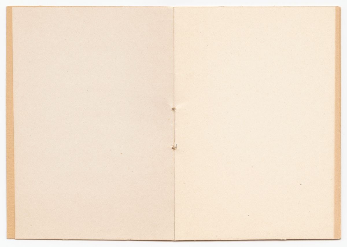 Open book with blank pages