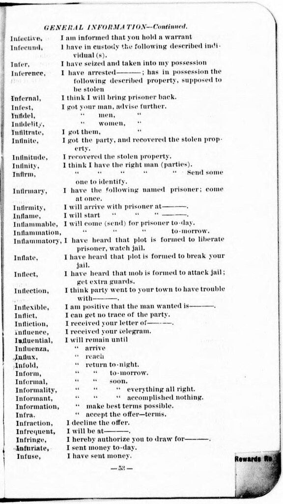 Close-up of a weathered, aged document with densely packed text in two columns, resembling a glossary or coded messages.