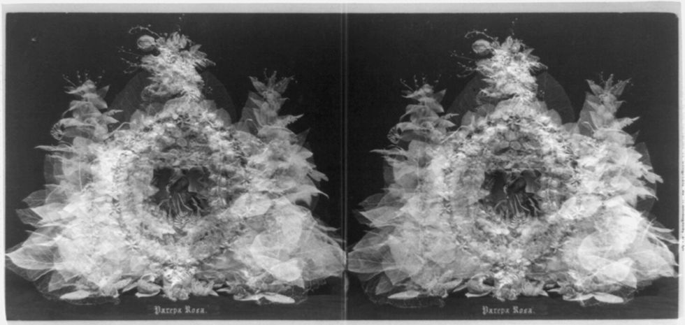 Stereogram of a snowflake