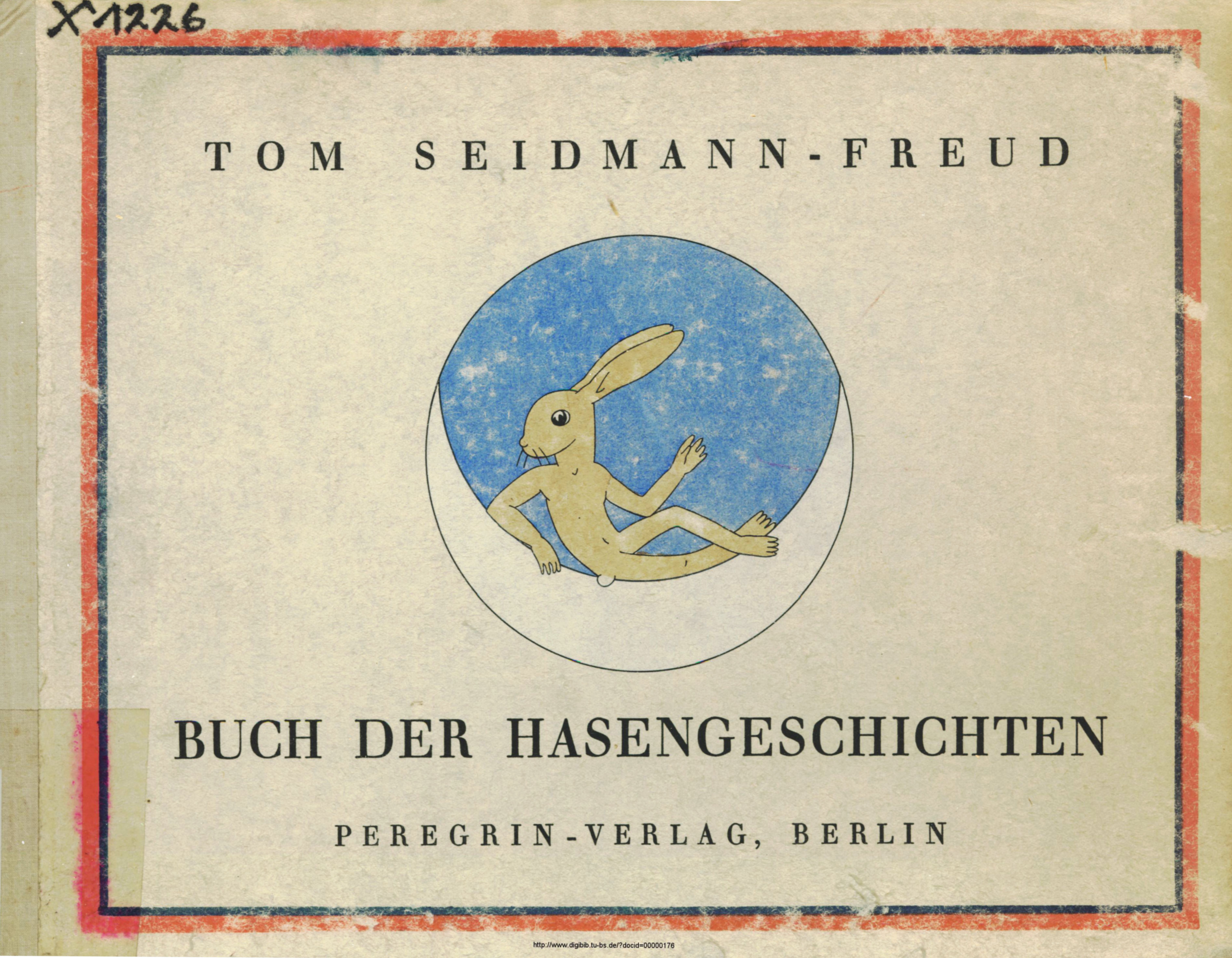 Book cover with a rabbit illustration and text in German.