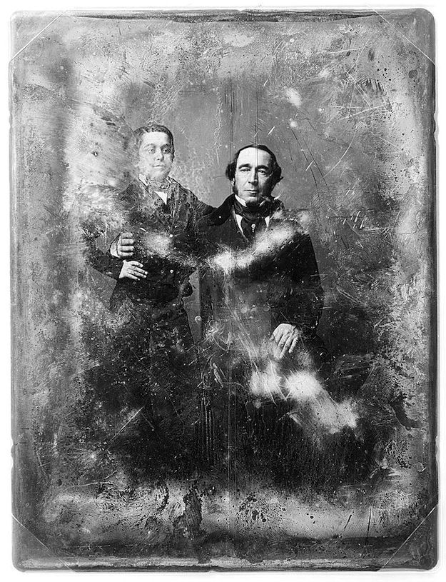 daguerreotype of two men in formal attire